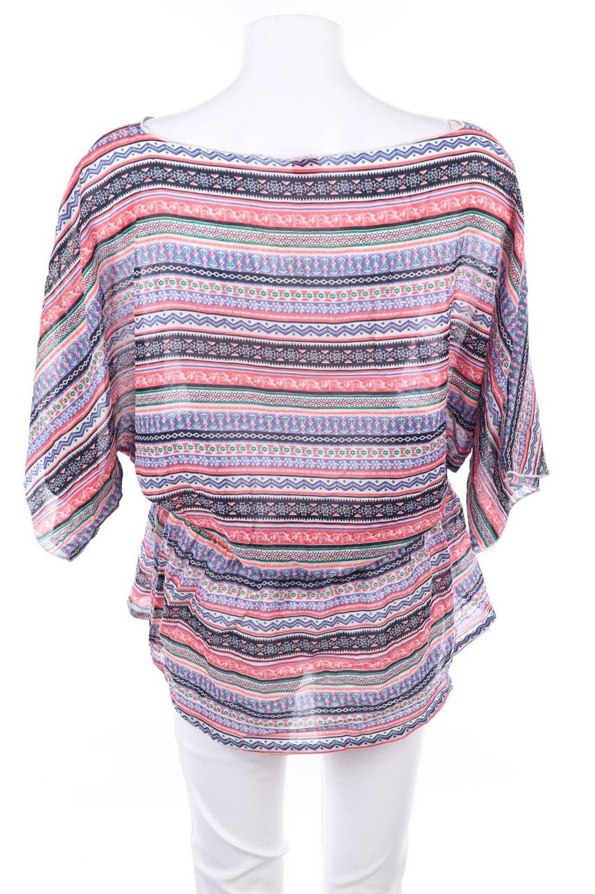Carou s.Oliver Print-Bluse mit Batwing-Ärmeln Verkauf