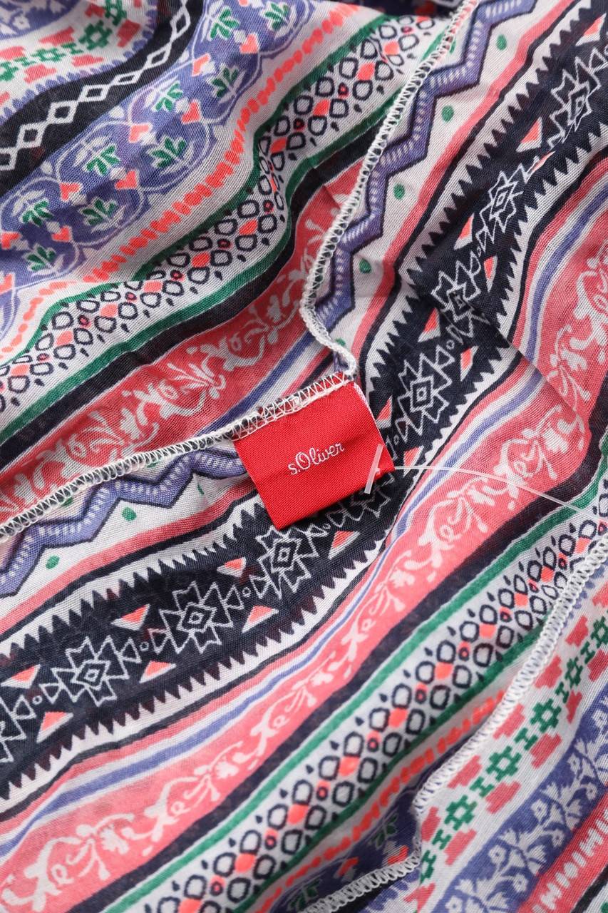 Carou s.Oliver Print-Bluse mit Batwing-Ärmeln Verkauf