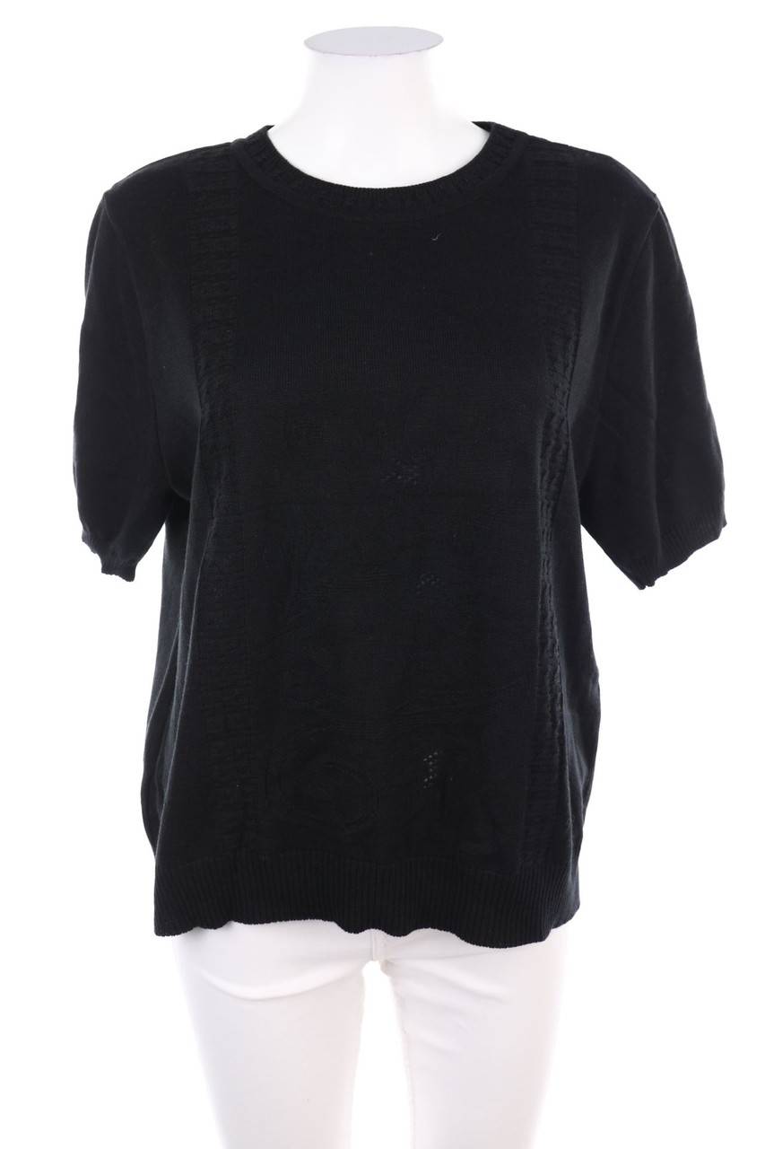 Carou Ohne Label Kurzarm-Strick-Pullover