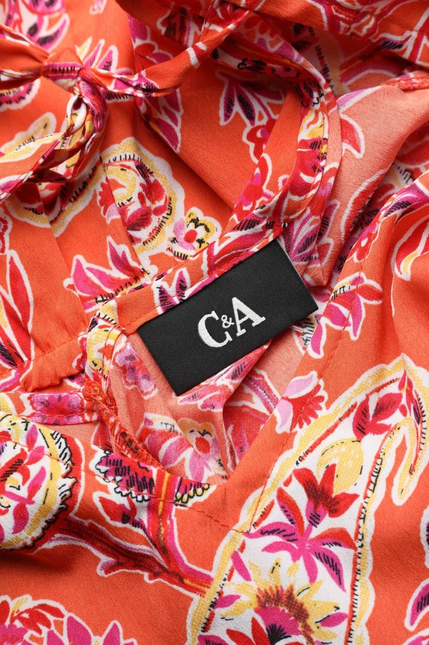 Carou C&A Kleid mit Blumen-Print Kostenlose Rückgabe
