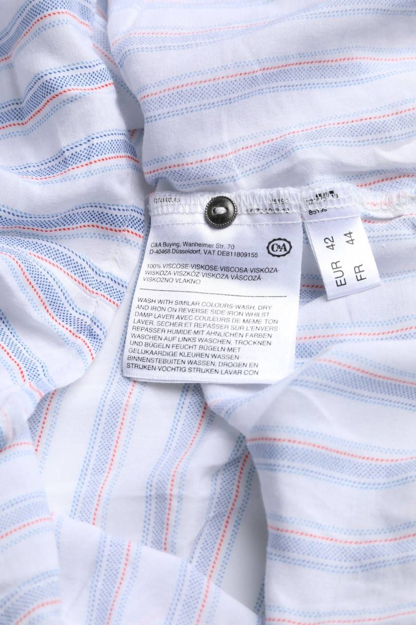 Carou Yessica by C&A Hemd-Bluse mit kurzem Ärmel zum Knoten Kostenloser Versand