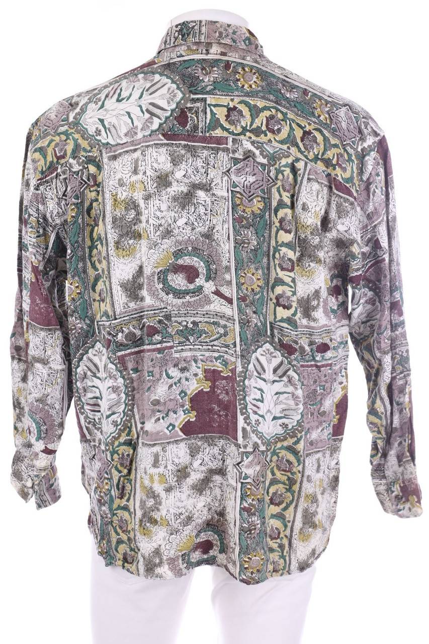 Carou VINTAGE Print-Hemd aus Viskose Großer Ausverkauf