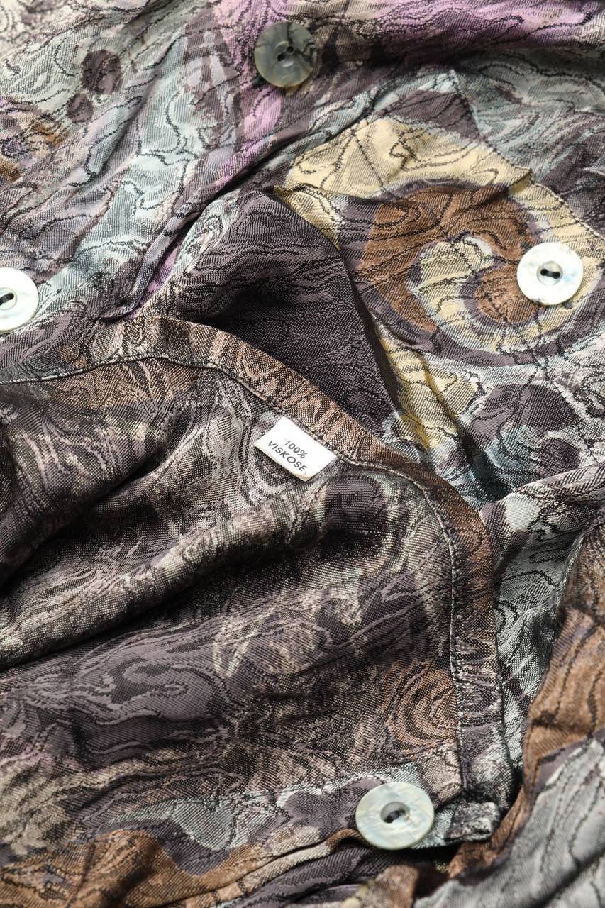 Carou SIGNUM Vintage-Hemd mit Paisley-Print aus Viskose Flash Sale