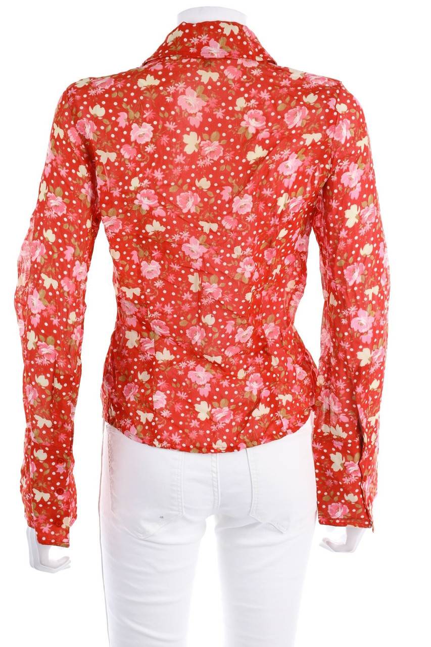 Carou VINTAGE Bluse mit Blumen-Print Black Friday