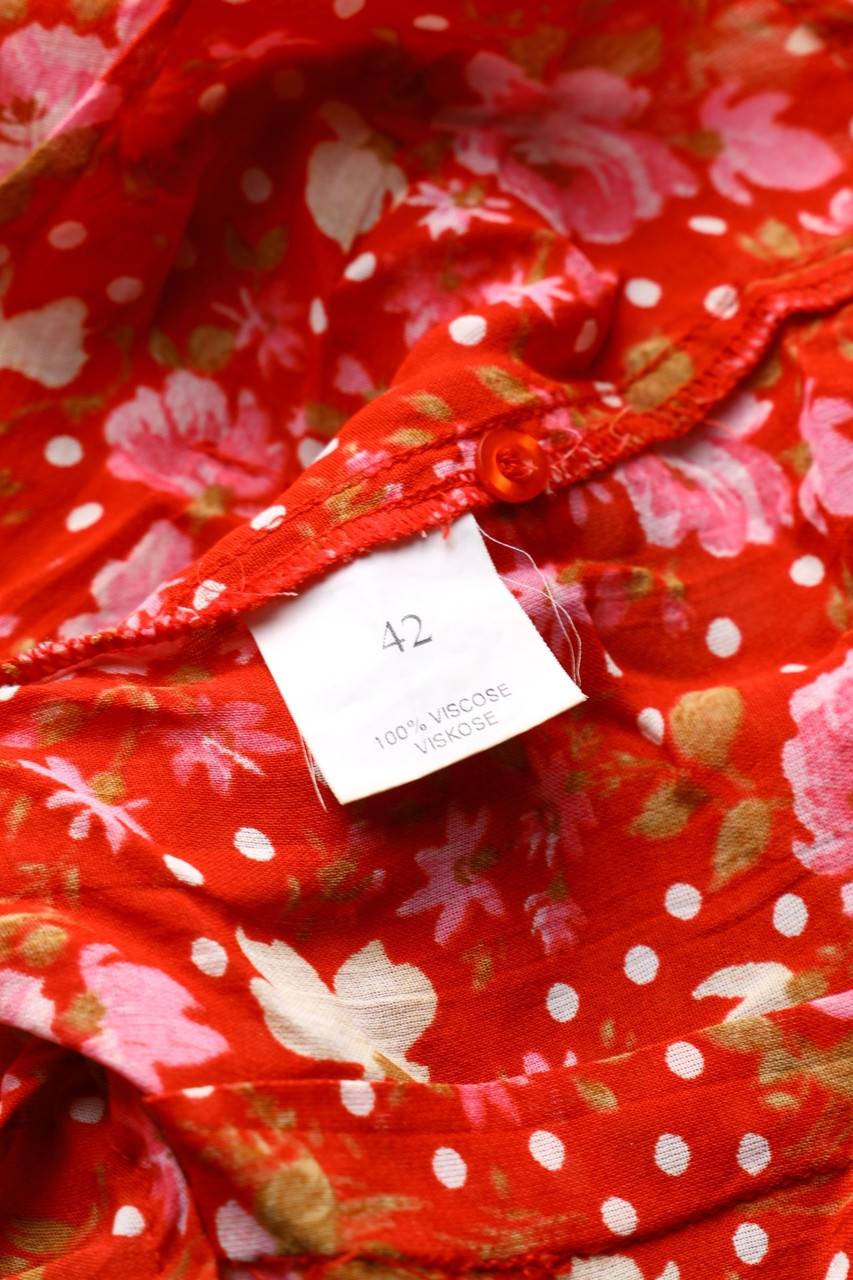 Carou VINTAGE Bluse mit Blumen-Print Black Friday