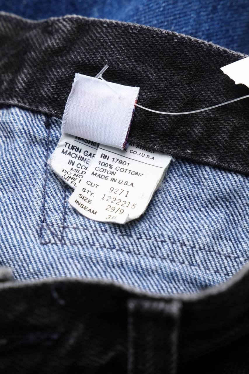 Carou ROCKIES Raw Denim Straight Cut Jeans mit Logo-Patch Weihnachtsangebot