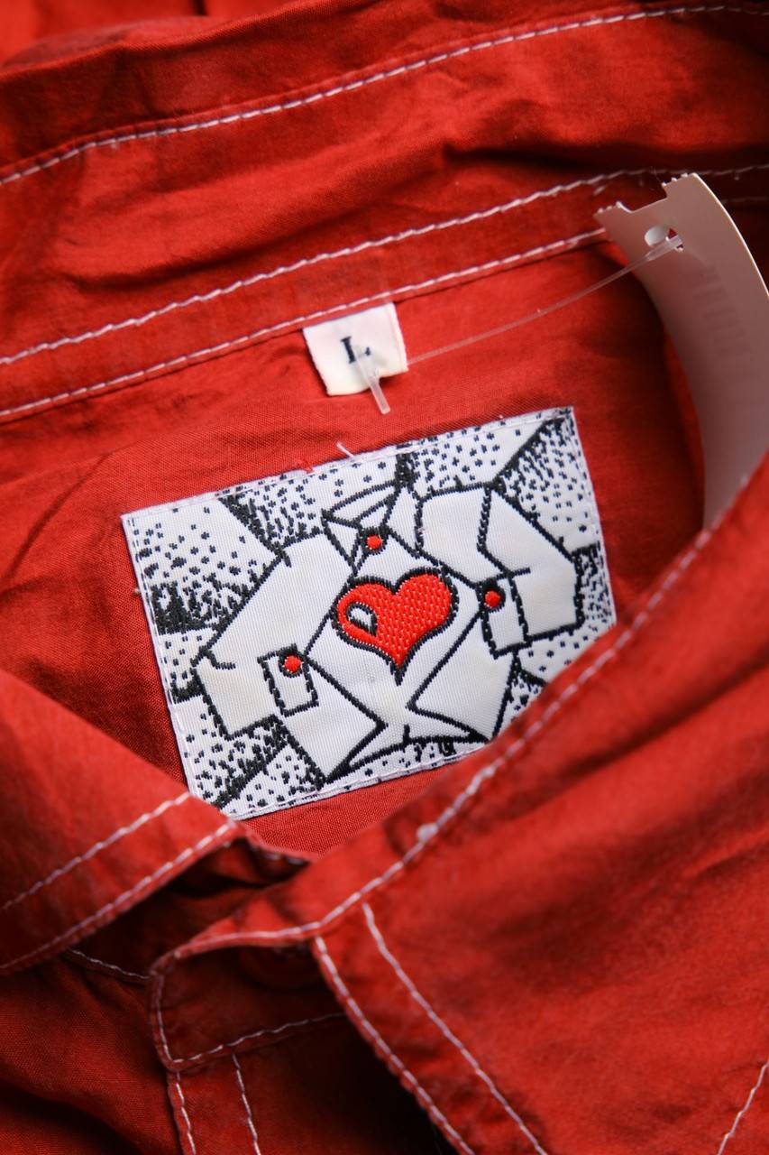 Carou VINTAGE Kurzarm-Hemd Casual uni aus Seide mit aufgesetzten Taschen Valentinstagsangebot