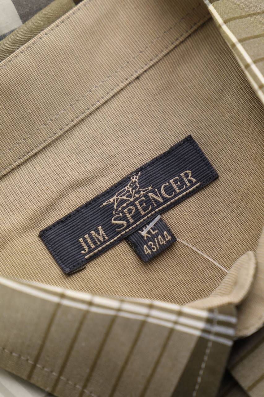 Carou JIM SPENCER Kurzarm-Hemd mit Karo-Muster Sonderangebot der Fabrik