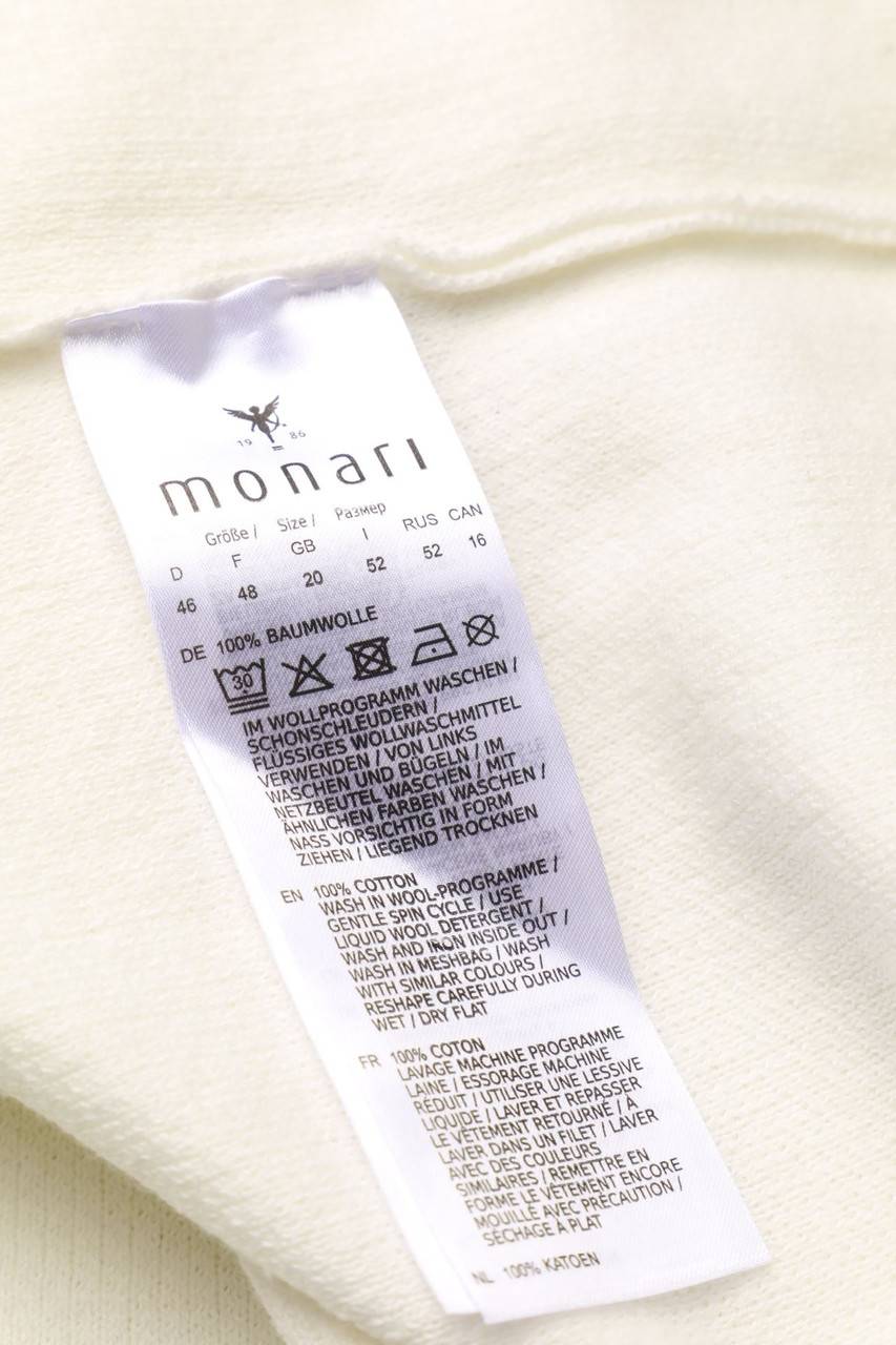 Carou monari Baumwoll-Pullover mit Strass-Steinen Kostenloser Versand