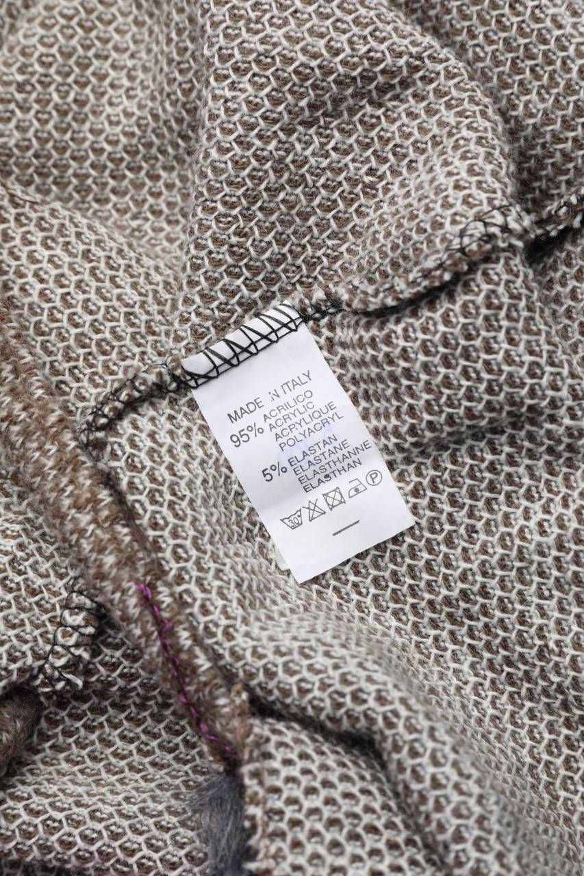 Carou Ohne Label Wickel-Cardigan mit Fake Fur-Besatz Großer Ausverkauf