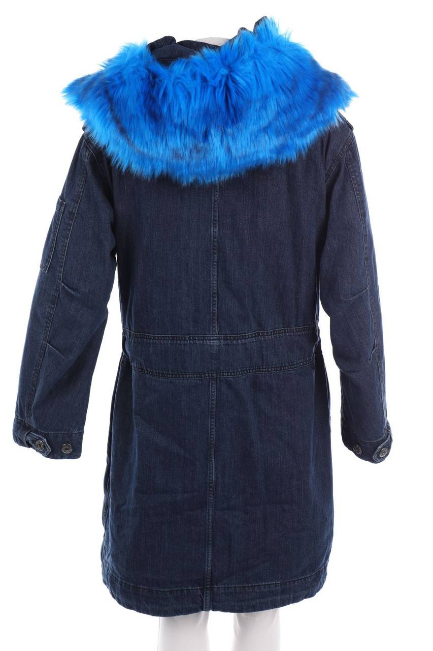 Carou DIESEL Jeans-Mantel mit Fake Fur-Besatz Muttertagsangebot