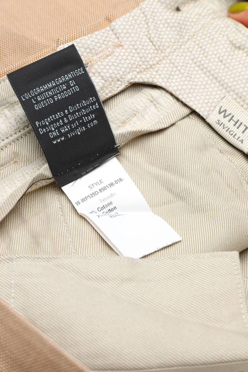 Carou WHITE SIVIGLIA Chino-Hose aus Baumwoll-Mix Exklusive Angebote