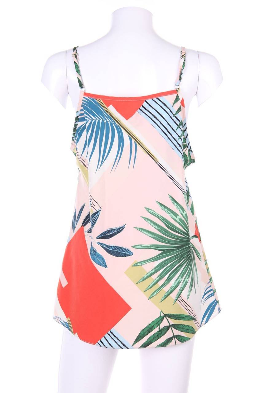 Carou Ohne Label Top mit Tropical Print Letzte 3 Tage