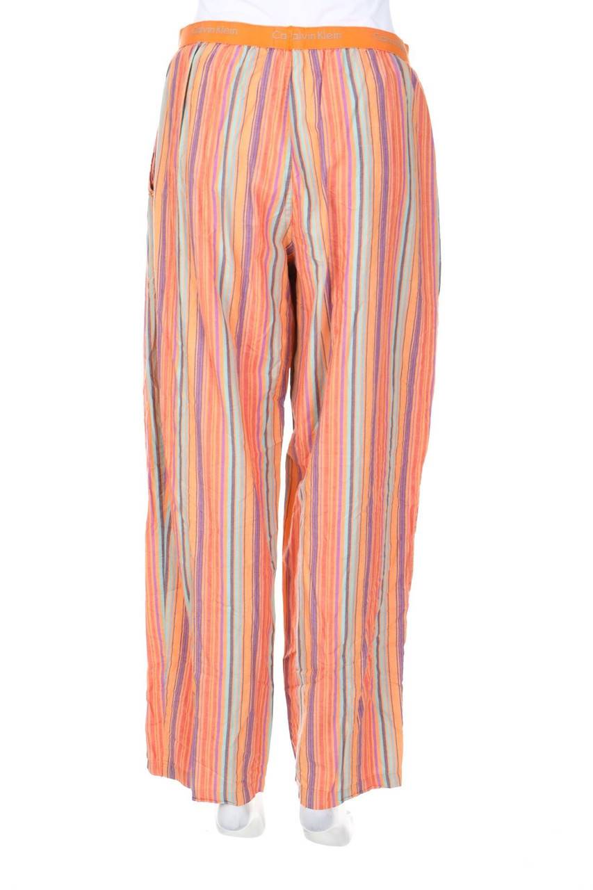Carou Calvin Klein Streifen-Hose mit Logo-Print Letzter Tag