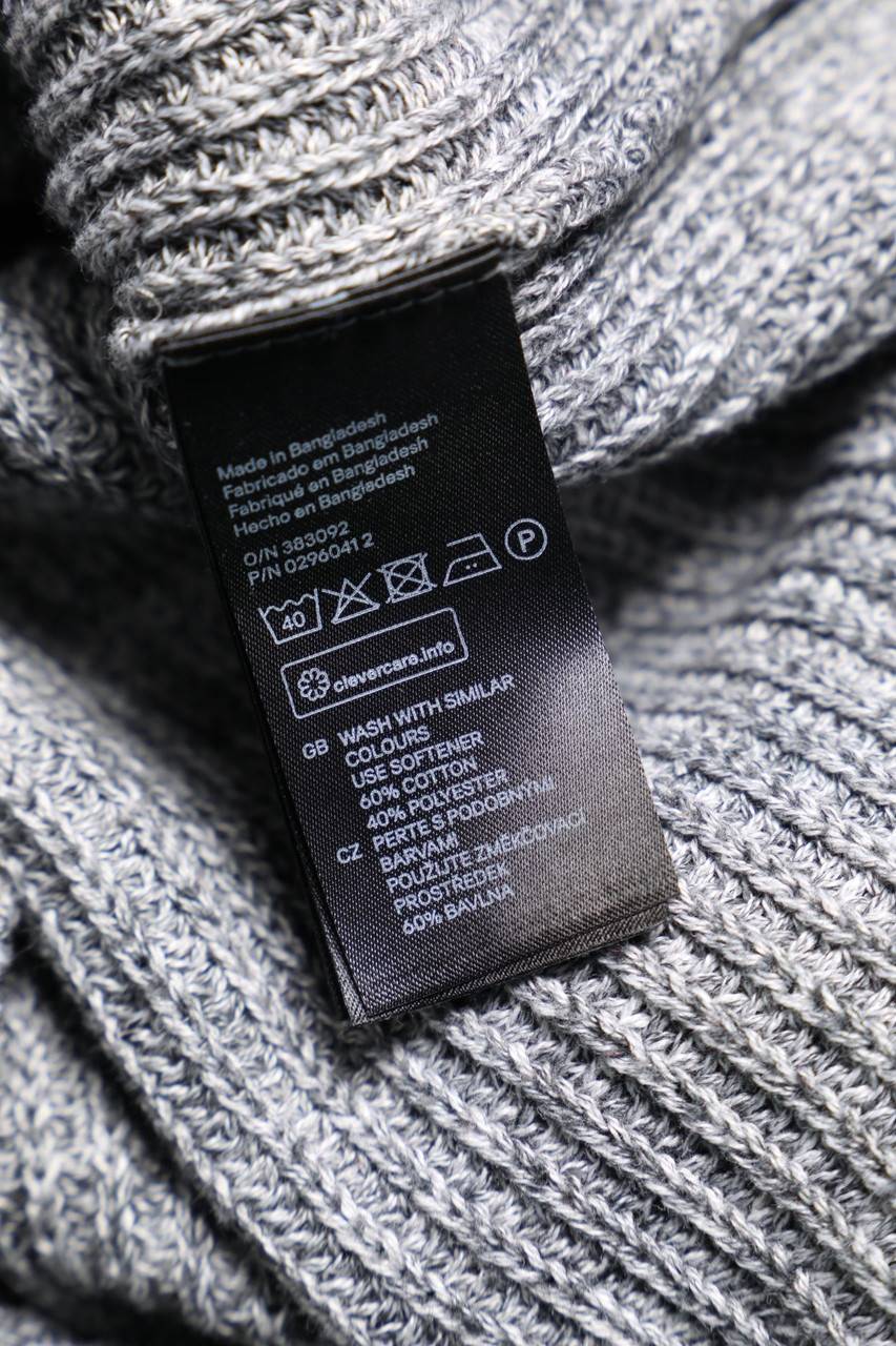 Carou H&M DIVIDED Oversize-Strick-Pullover mit Reißverschluss Nur für heute