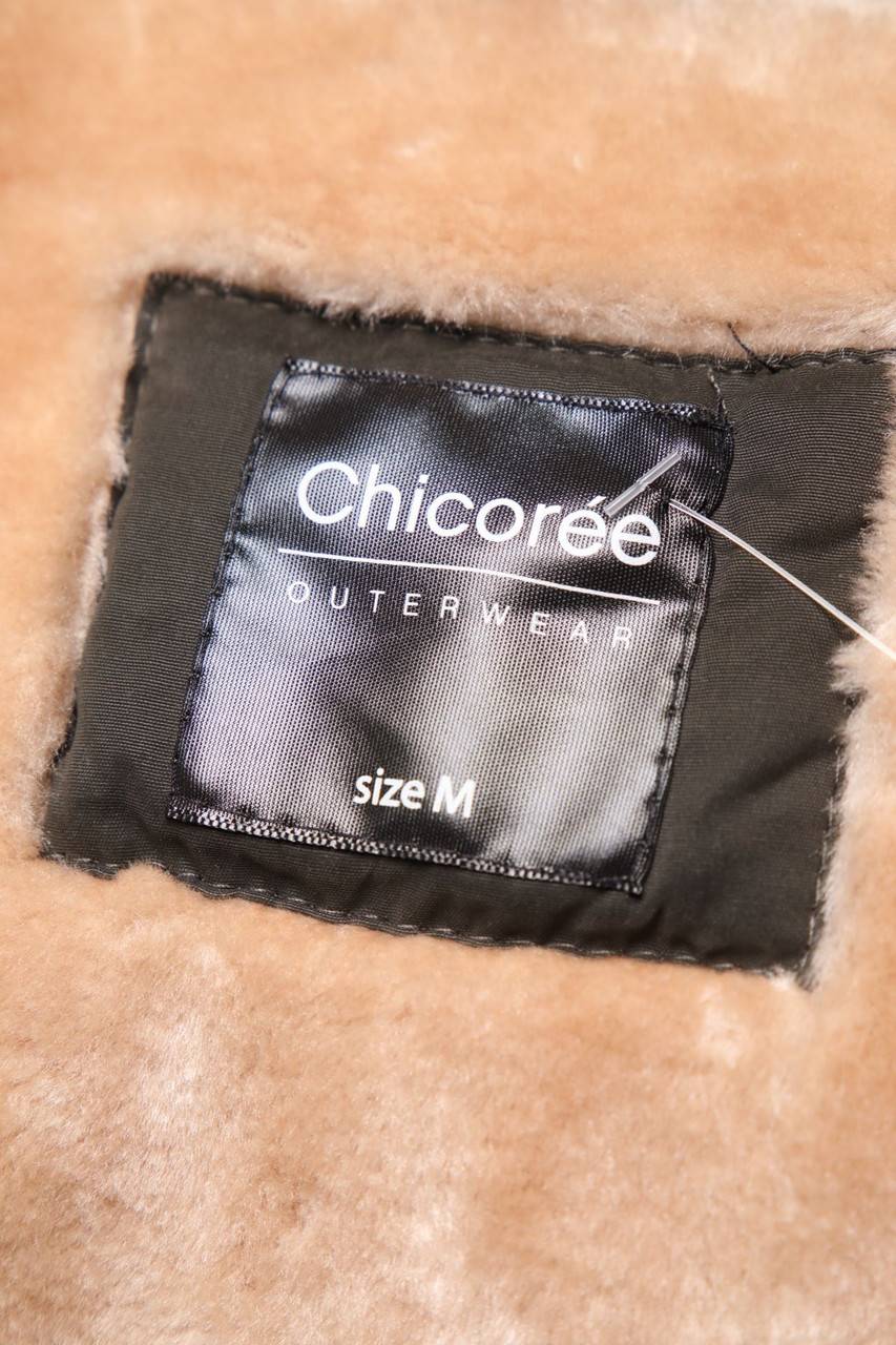Carou Chicorée Parka mit Fake Fur-Besatz Sonderangebot der Fabrik