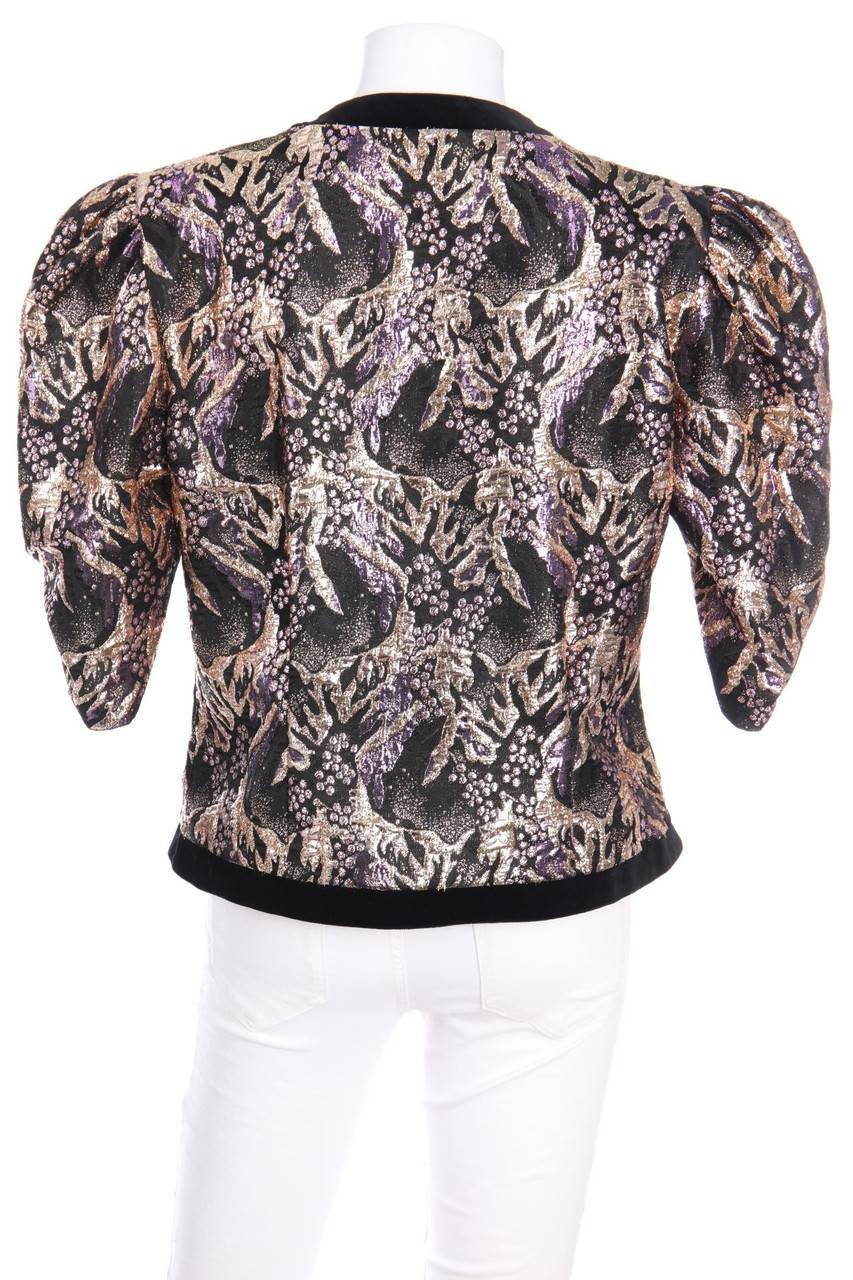 Carou HERMANN LANGE COLLECTION Jacke mit Metallic-Effekt mit Schmuck-Knöpfen 50% Rabatt mit kostenlosem Versand