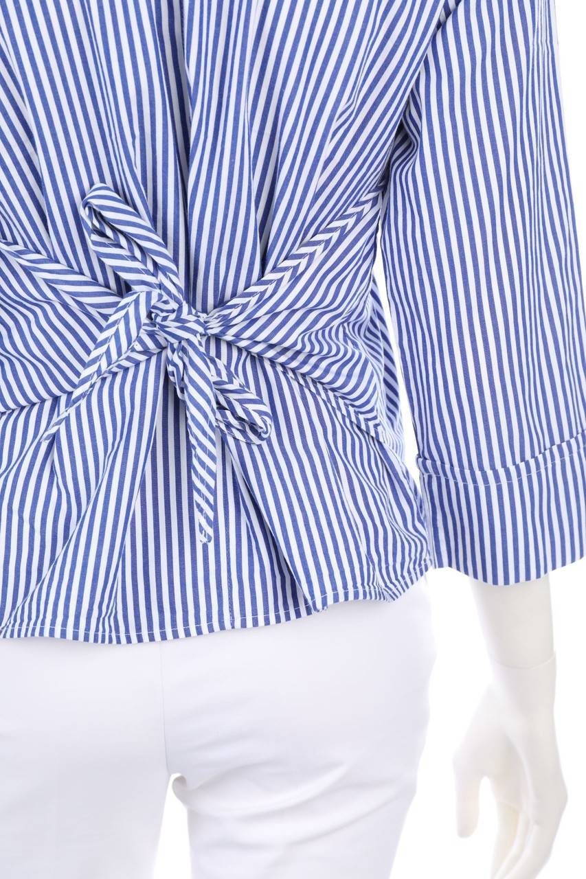 Carou OPUS Streifen-Bluse mit 3/4-Ärmel Jubiläumsangebot