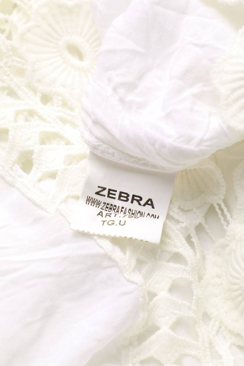 Carou zebra Tunika-Bluse mit Spitze Heißer Verkauf