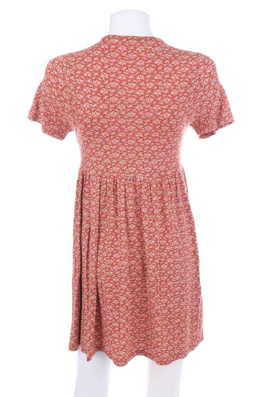 Carou PULL&BEAR Kurzarm-Kleid mit floralem Muster Top Angebot