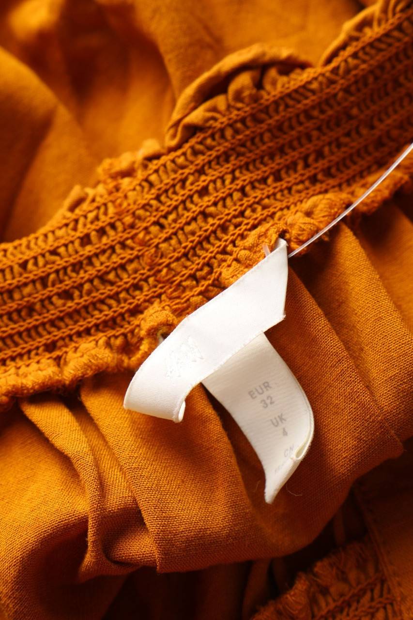 Carou H&M Carmen-Kurzarm-Bluse mit Rüschen Tägliche Deals