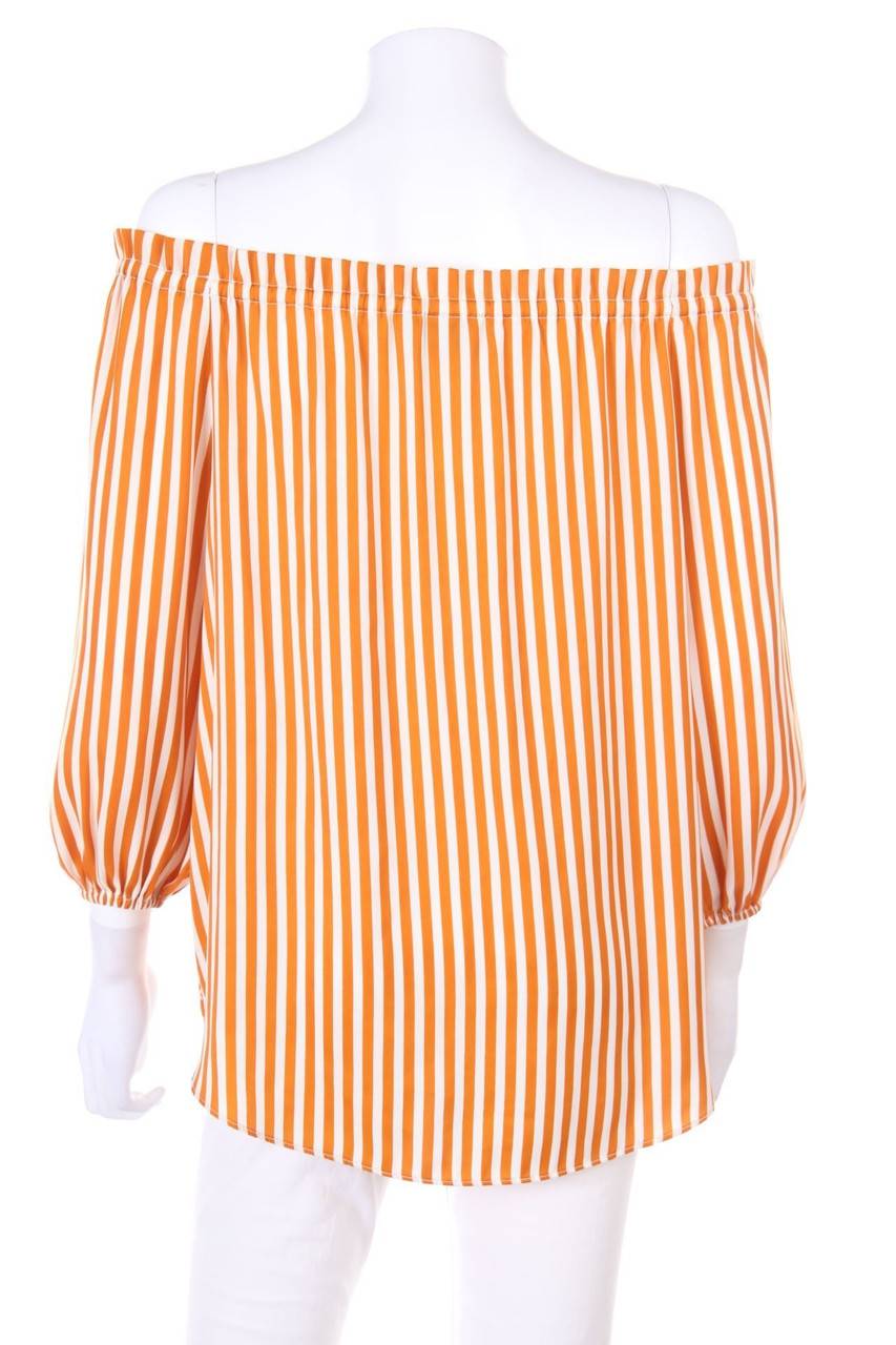 Carou H&M Carmen-Bluse aus Satin VIP-Rabatte