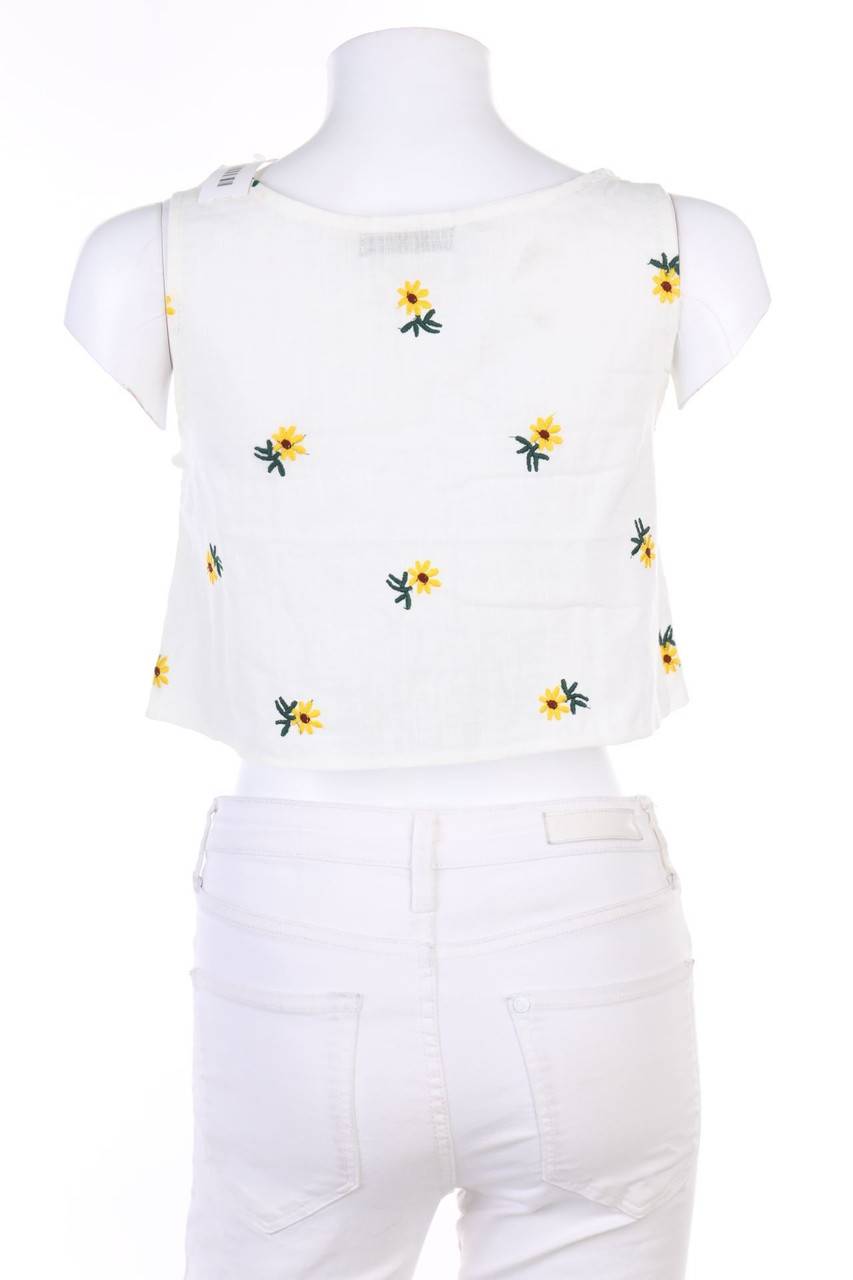 Carou SHEIN Crop-Top mit Stickereien Zeitbegrenzte Promotion
