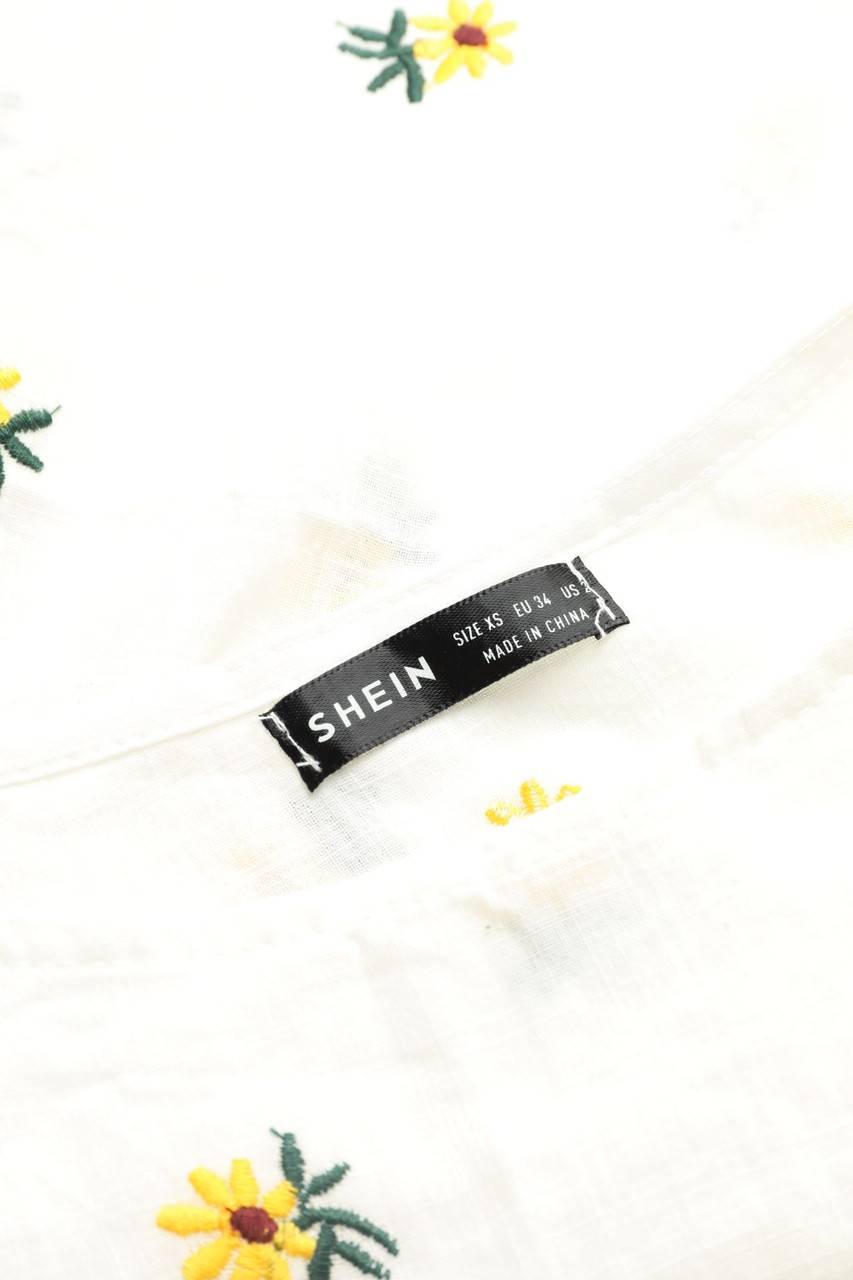 Carou SHEIN Crop-Top mit Stickereien Zeitbegrenzte Promotion