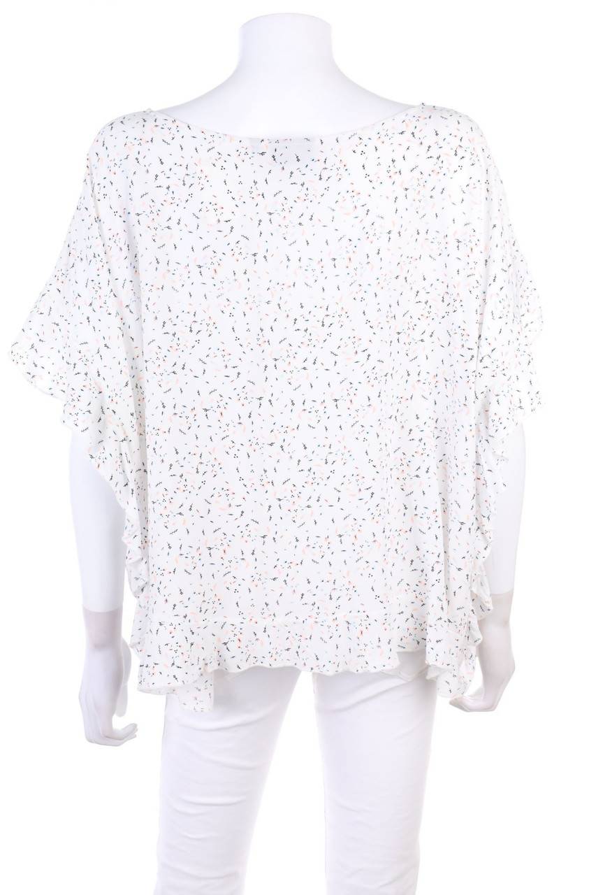 Carou BROADWAY Volant-Bluse mit Print Kostenloser Versand international