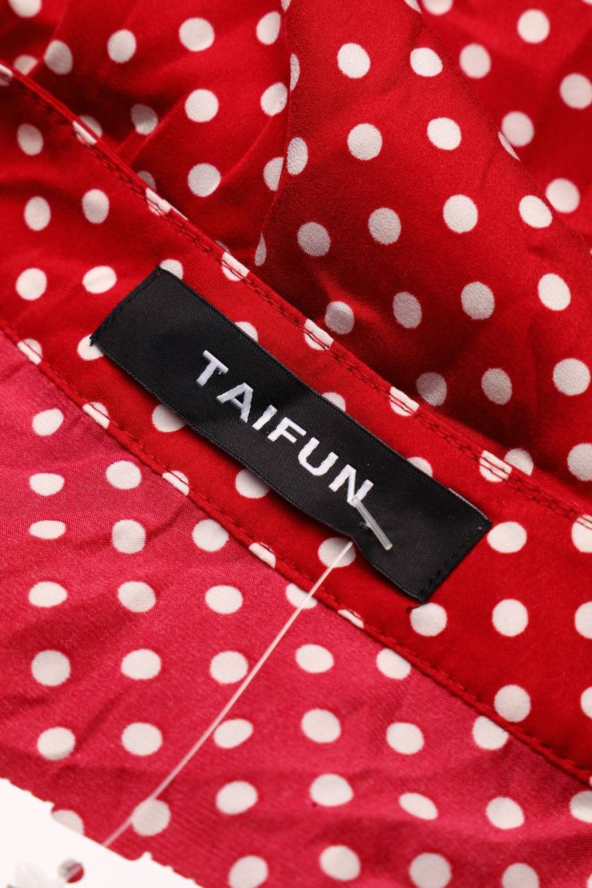 Carou TAIFUN Kurzarm-Bluse mit Polka Dots Valentinstagsangebot