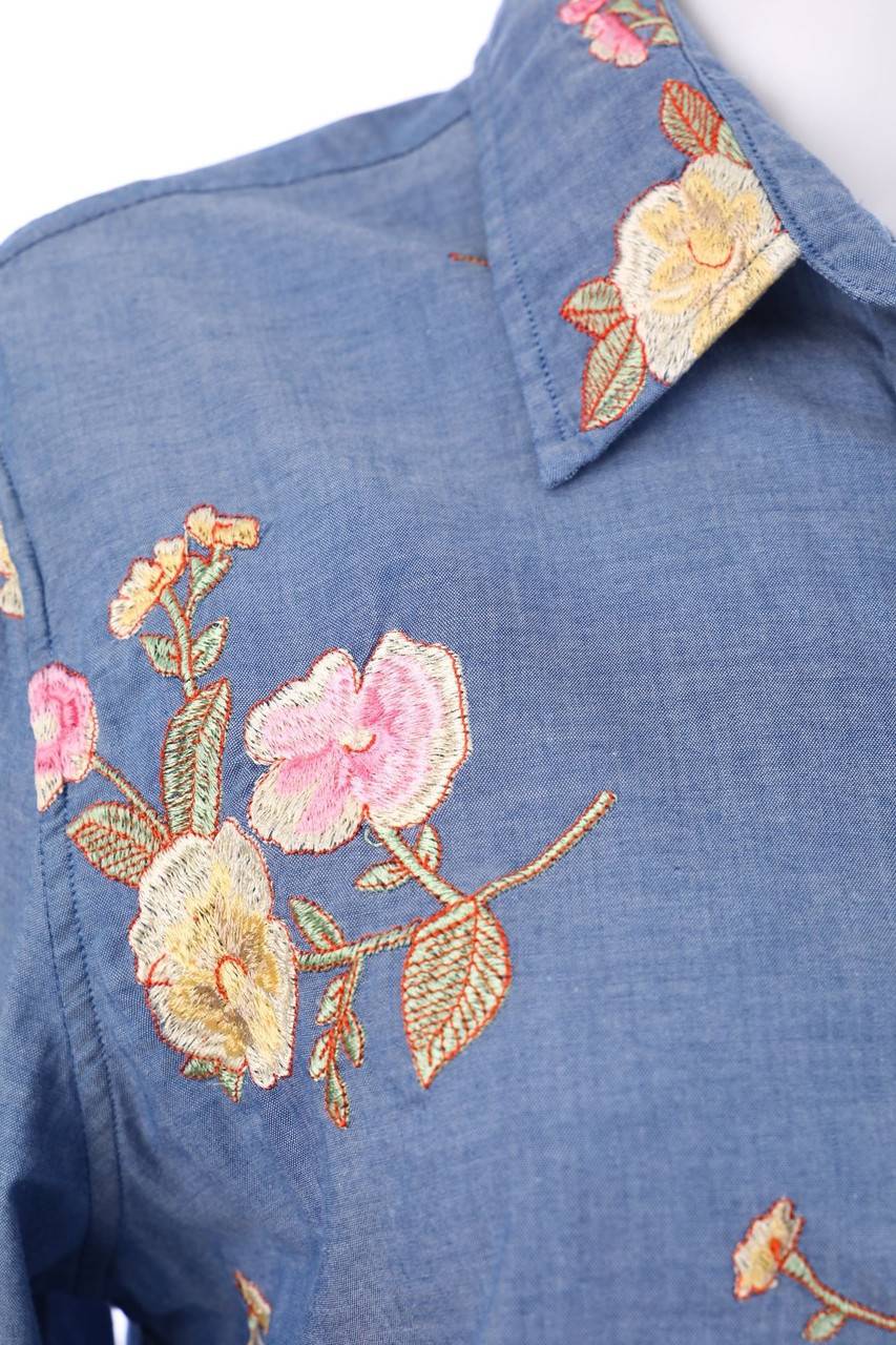 Carou GANT Hemd-Bluse mit Stickereien Top Angebot