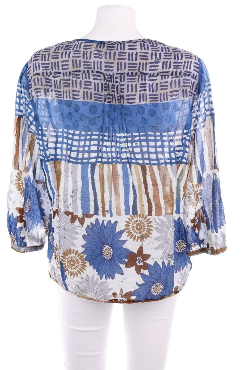 Carou TAIFUN Print-Bluse mit 3/4-Ärmel Riesige Ersparnisse