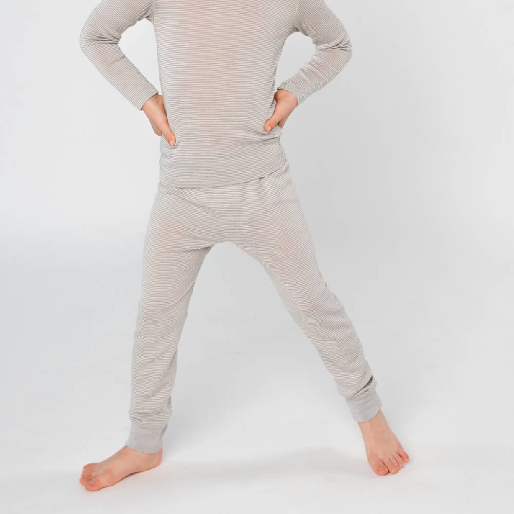 LIVING CRAFTS - Lange Unterhose - Grey/Natural Striped Online