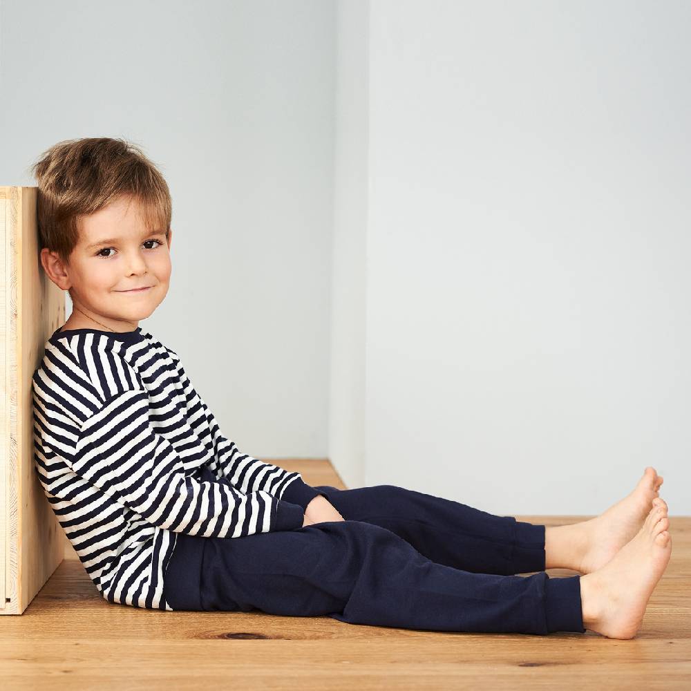 LIVING CRAFTS ELEPHANT - Kinderschlafanzug - Navy/White Auslauf