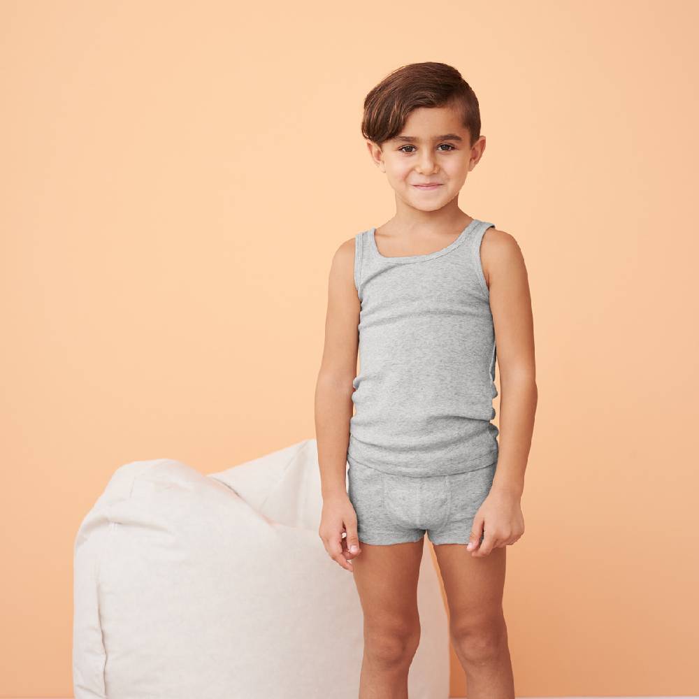 LIVING CRAFTS GNU - Unterhemd - Grey Melange Top Angebot