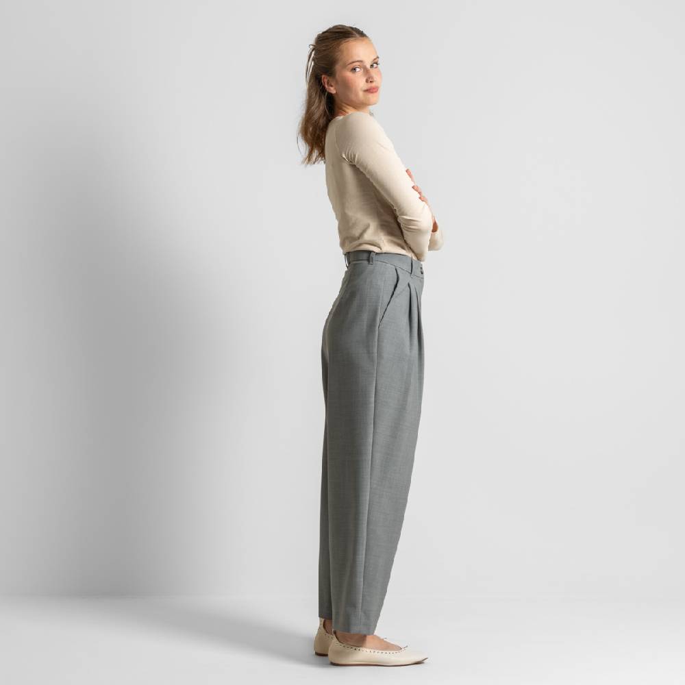 LIVING CRAFTS ELEXA - Hose - Grey Melange Große Rabatte