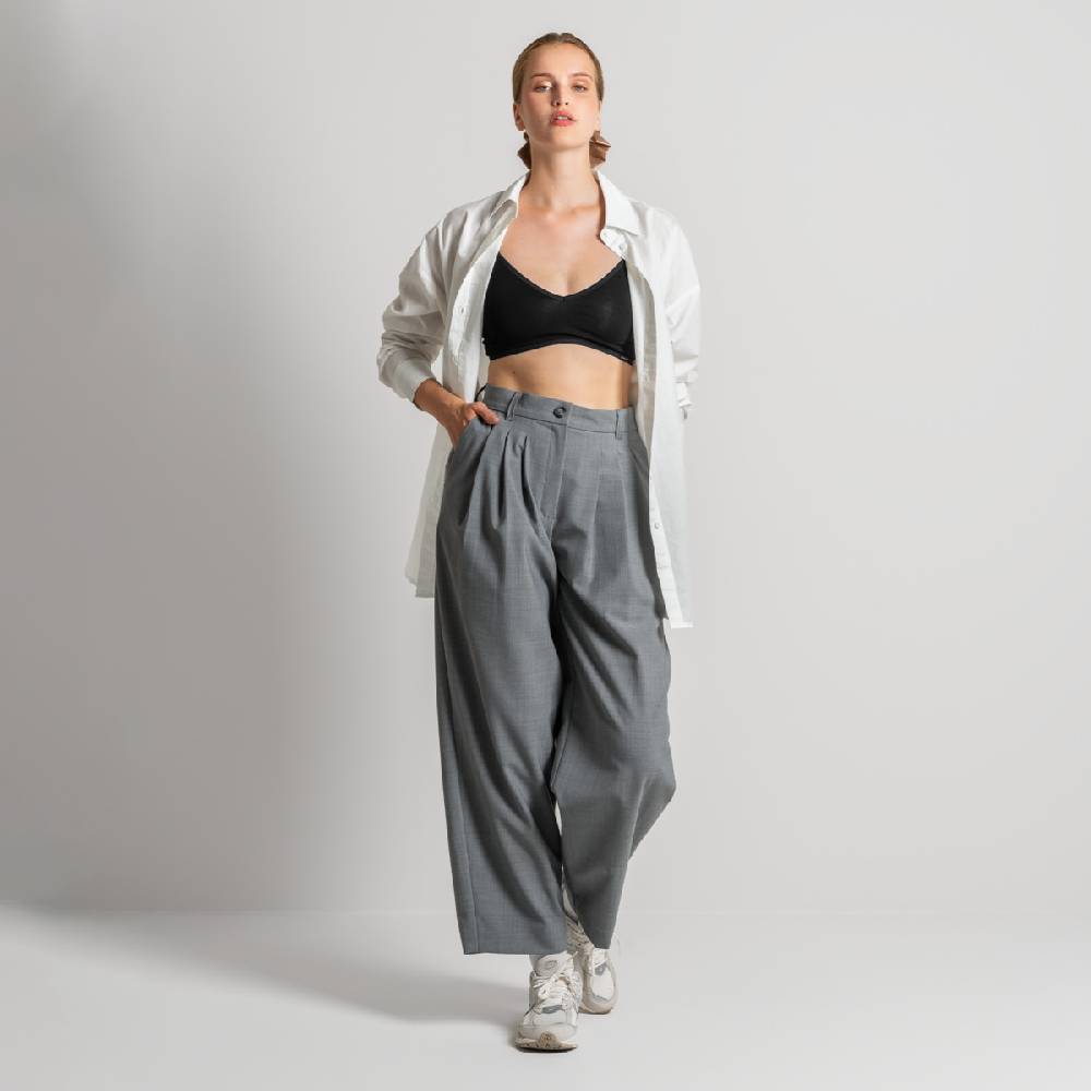 LIVING CRAFTS ELEXA - Hose - Grey Melange Große Rabatte