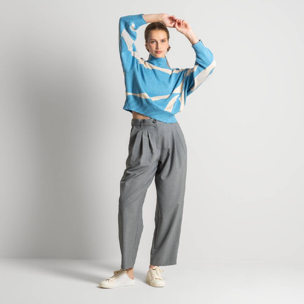 LIVING CRAFTS ELEXA - Hose - Grey Melange Große Rabatte