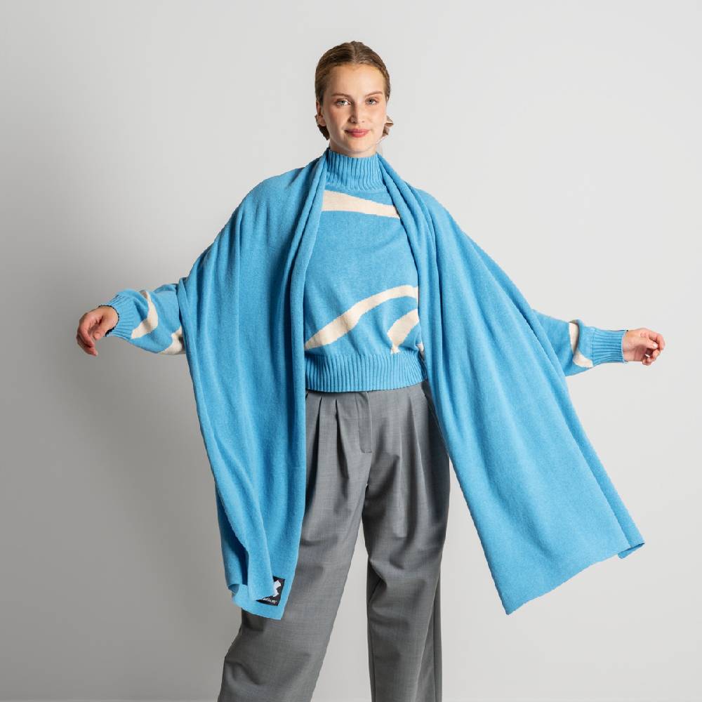 LIVING CRAFTS ELLIS - Schal - Cool Blue Sonderangebote