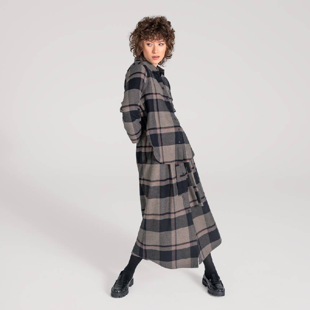 LIVING CRAFTS CHARU - Kleid - Black Check Letzte 3 Tage