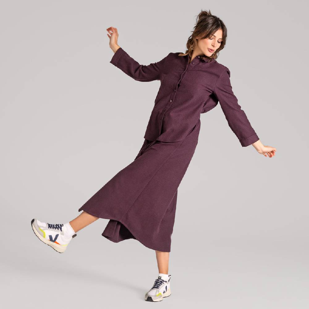 LIVING CRAFTS CHARU - Kleid - Aubergine Neueste Stile