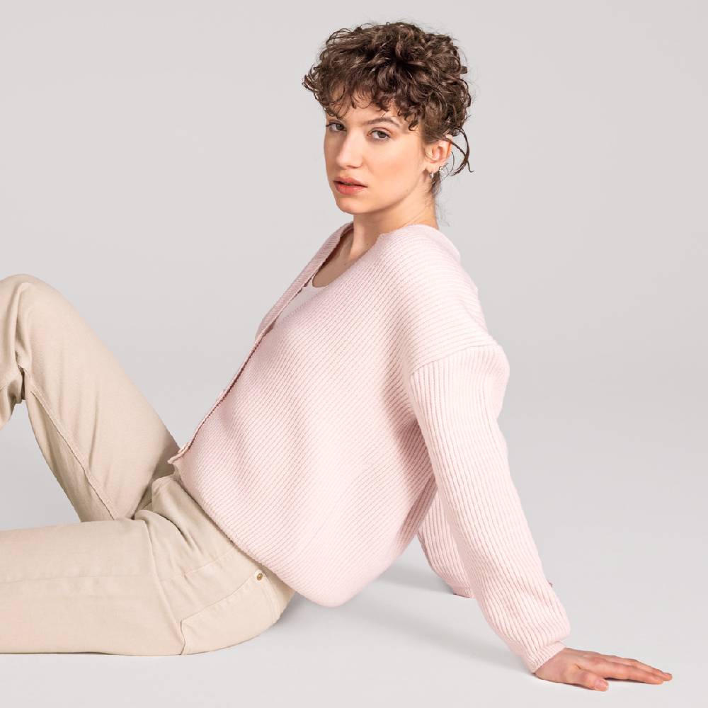 LIVING CRAFTS ALFREY - Strickjacke boxy - Nude Bis zu 55% Rabatt