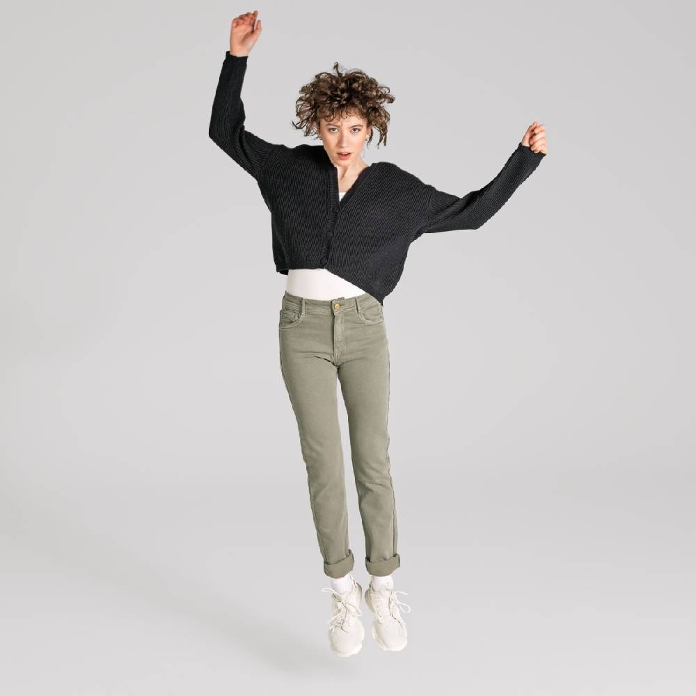 LIVING CRAFTS AVALYN - Color Denim - Khaki Super Rabatt