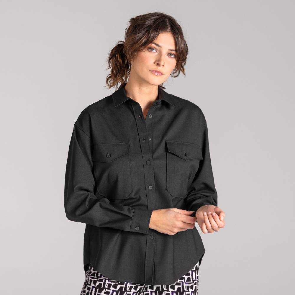 LIVING CRAFTS ALIX - Utility Shirt - Black Clearance-Verkauf