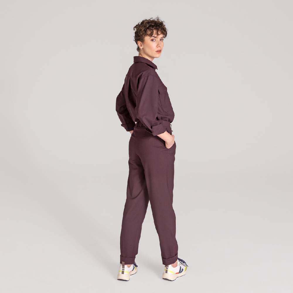 LIVING CRAFTS ARIL - Hose - Aubergine Kostenloser Versand international