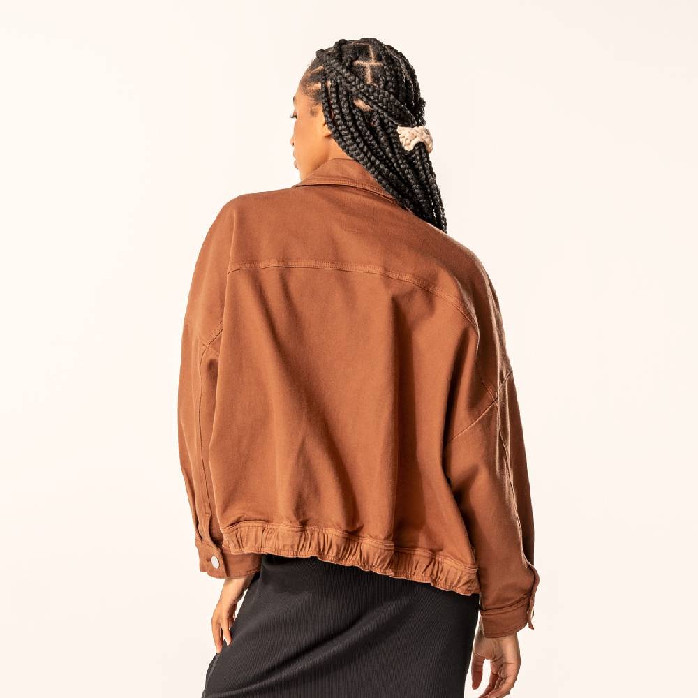 LIVING CRAFTS DAFNE - Jeansjacke - Brown Meist gekauft