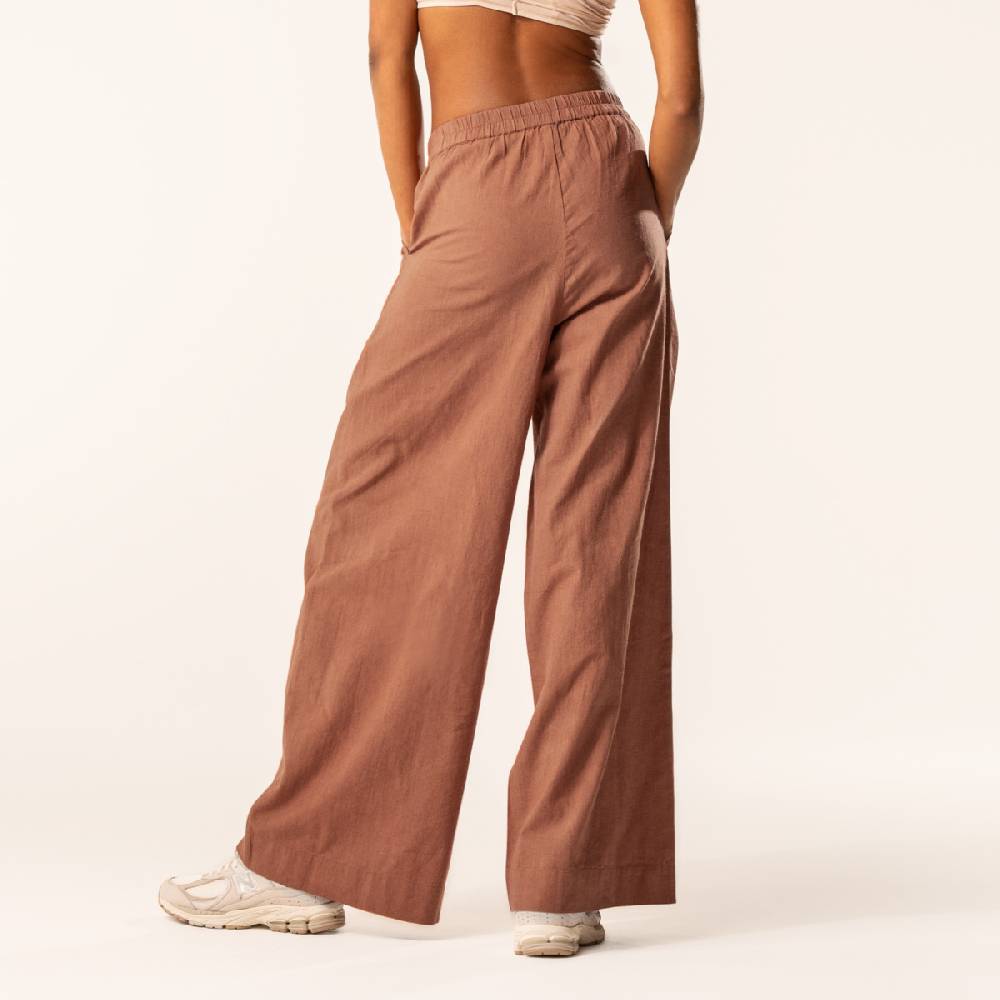 LIVING CRAFTS DUYEN - Weite Bundfaltenhose - Brown Limitierter Zeitrabatt