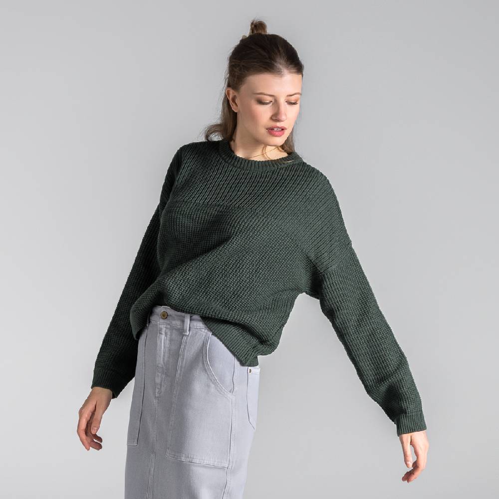 LIVING CRAFTS BEEKE - Pullover - Dark Khaki Jubiläumsangebot