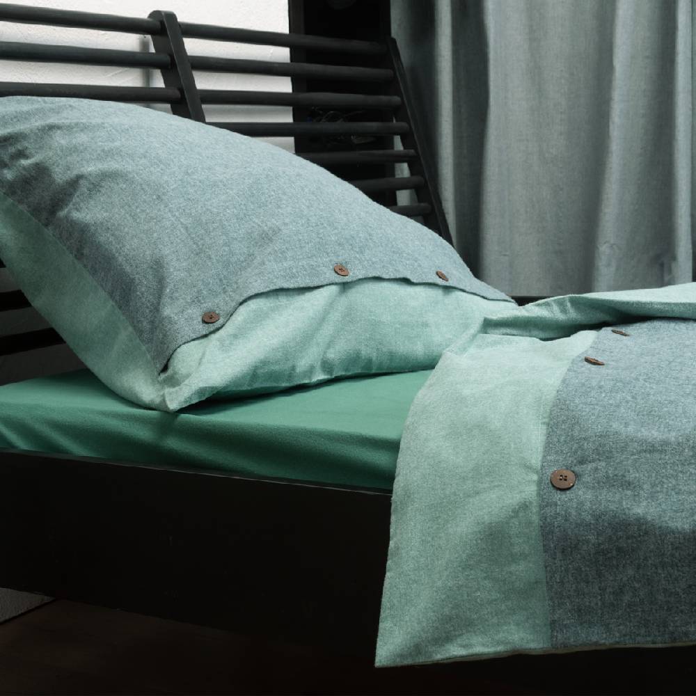LIVING CRAFTS SARENTINO - Bettwäsche-Set, 2-teilig - Atlantic Sea Kauf eins, bekomm eins gratis
