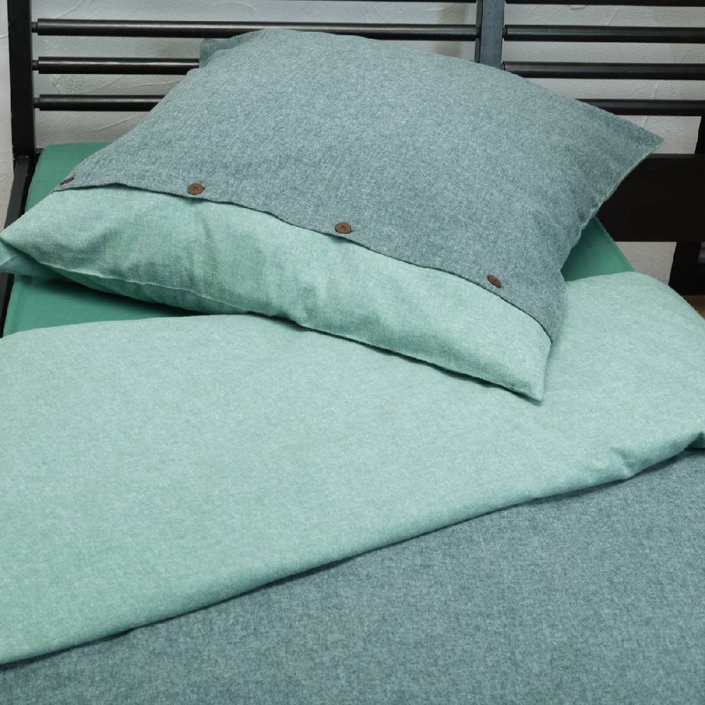 LIVING CRAFTS SARENTINO - Bettwäsche-Set, 2-teilig - Atlantic Sea Kauf eins, bekomm eins gratis